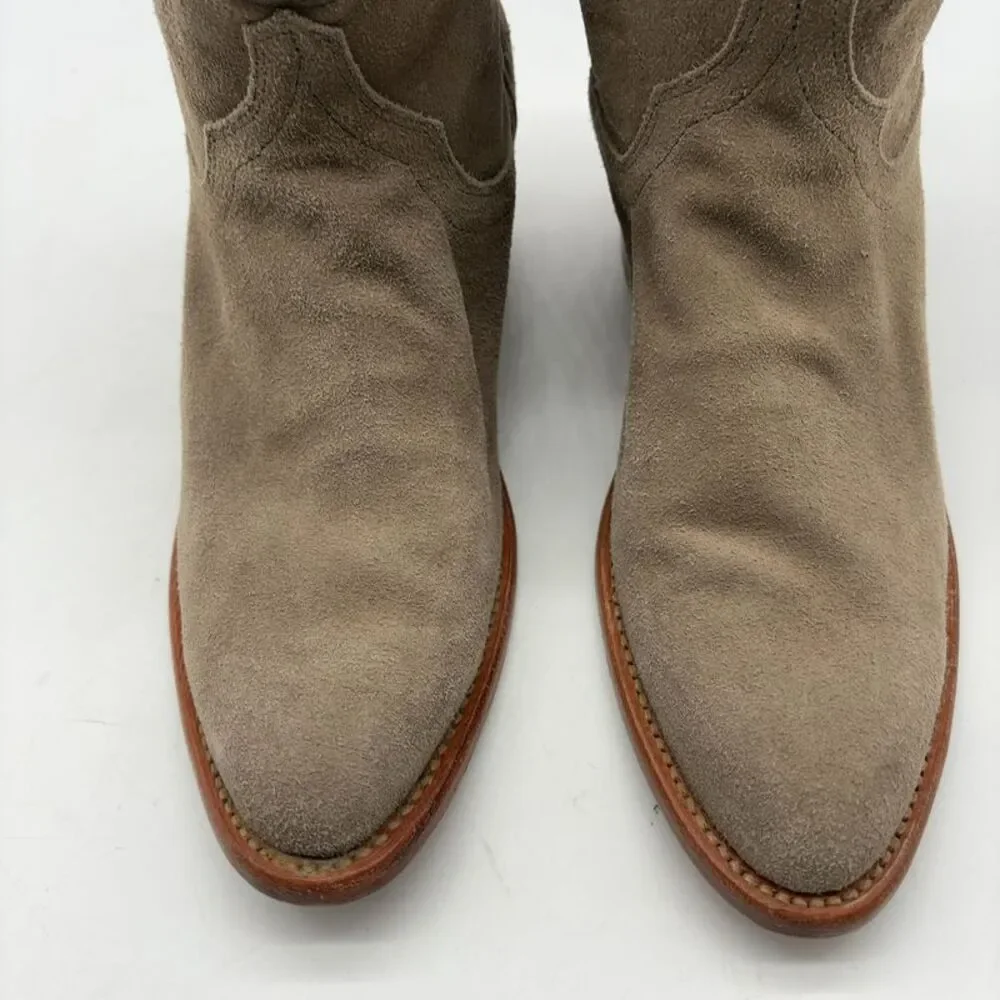 Tecovas Western Ankle Boot in Suede